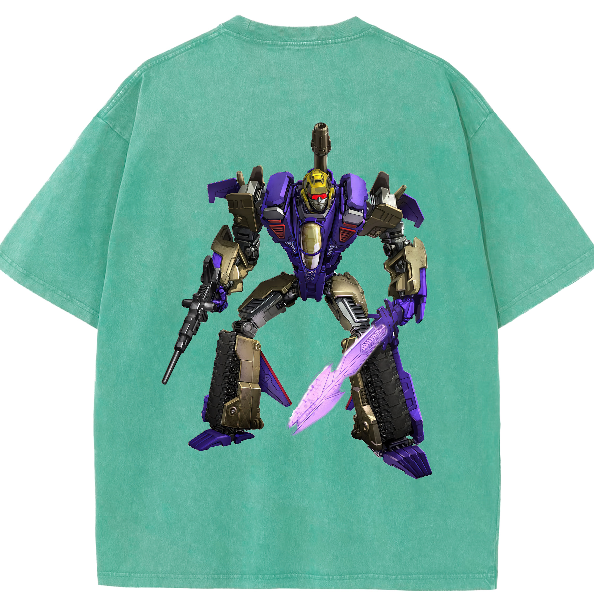 （画像用） Transformers トランスフォーマー 綿100% ヴィンテージ風 半袖Tシャツ（背面プリント）